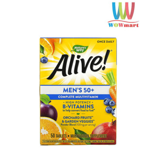 Bổ sung Vitamin cho nam giới trên 50 Alive! Men’s 50+ Multivitamin 50 viên