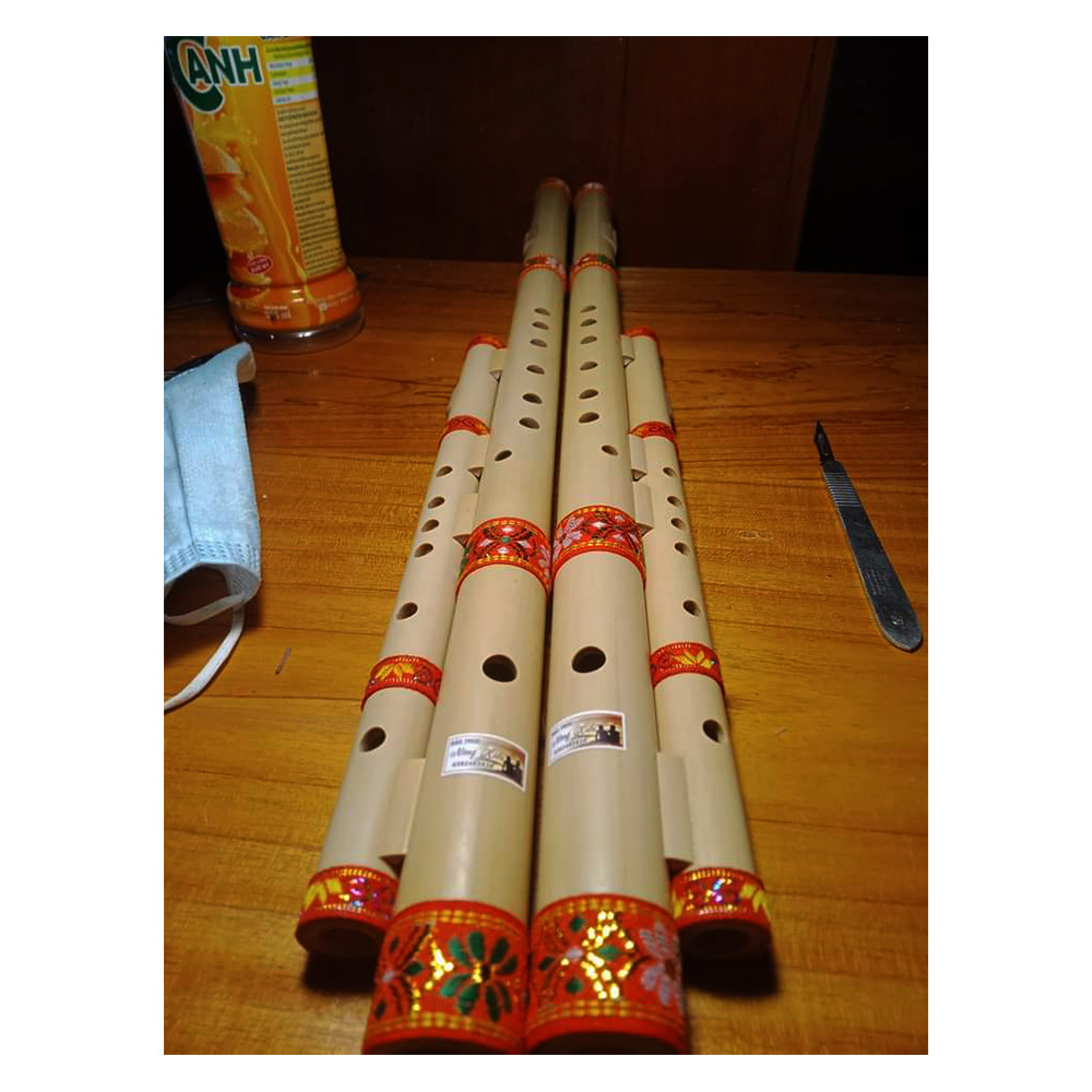 Sáo Mèo Kép Việt Tông Đô Quấn Vải Đỏ