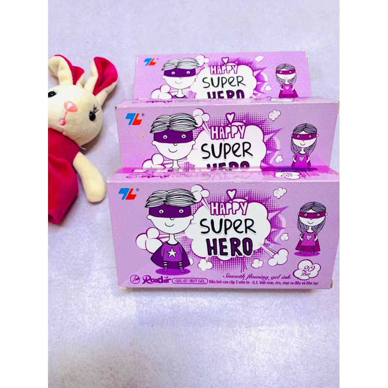 Bút gel GEL-07 hộp 20 tím chính hãng Bút Thiên Long