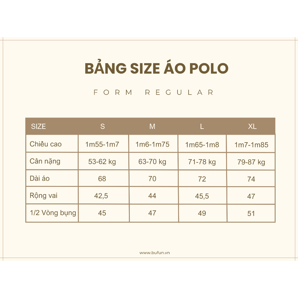 Áo Polo dệt kim KNIT BUFUN logo thêu Form Regular