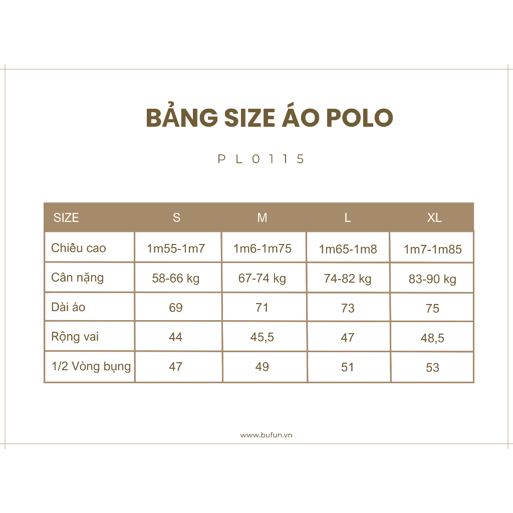 Áo polo nam cao cấp giá rẻ BUFUN vải cotton tổ ong thấm hút mồ hôi tốt Form Regular