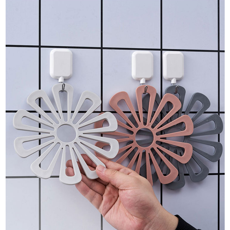 Miếng lót nồi hình bông hoa, đế lót ly, tấm đệm nồi, bát cách nhiệt, thiết kế trang trí bàn ăn trang nhã bắt mắt