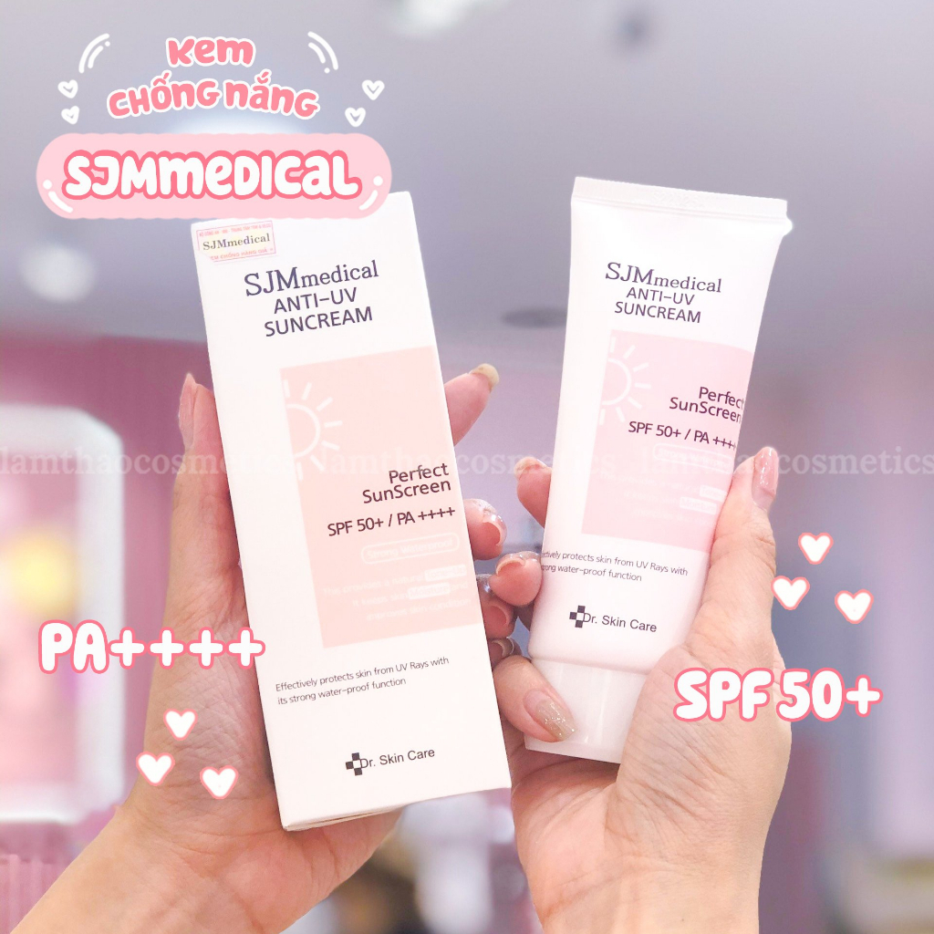 Kem Chống Nắng Dr.Skin Care SJM medical Anti-Uv Perfect Sunscreen SPF 50+ PA++++