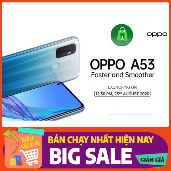 điện thoại Oppo A53（A32)Ram 8G/256G 2sim màn 6.5inch, 5000mah Camera 48mp