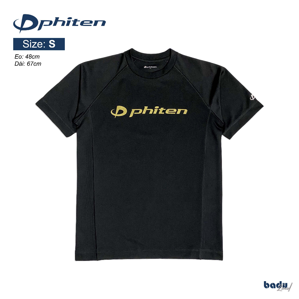 Áo thun Phiten 2hand size S | Màu đen