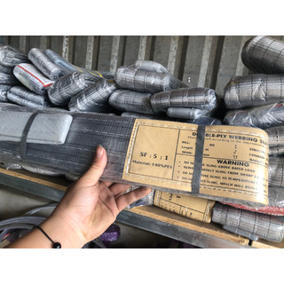 Dây cẩu hàng dây cáp vải cẩu hàng 5:1 Xám Nhập Khẩu 4 Tấn 3 mét bản 100mm cáp thép giá sỉ