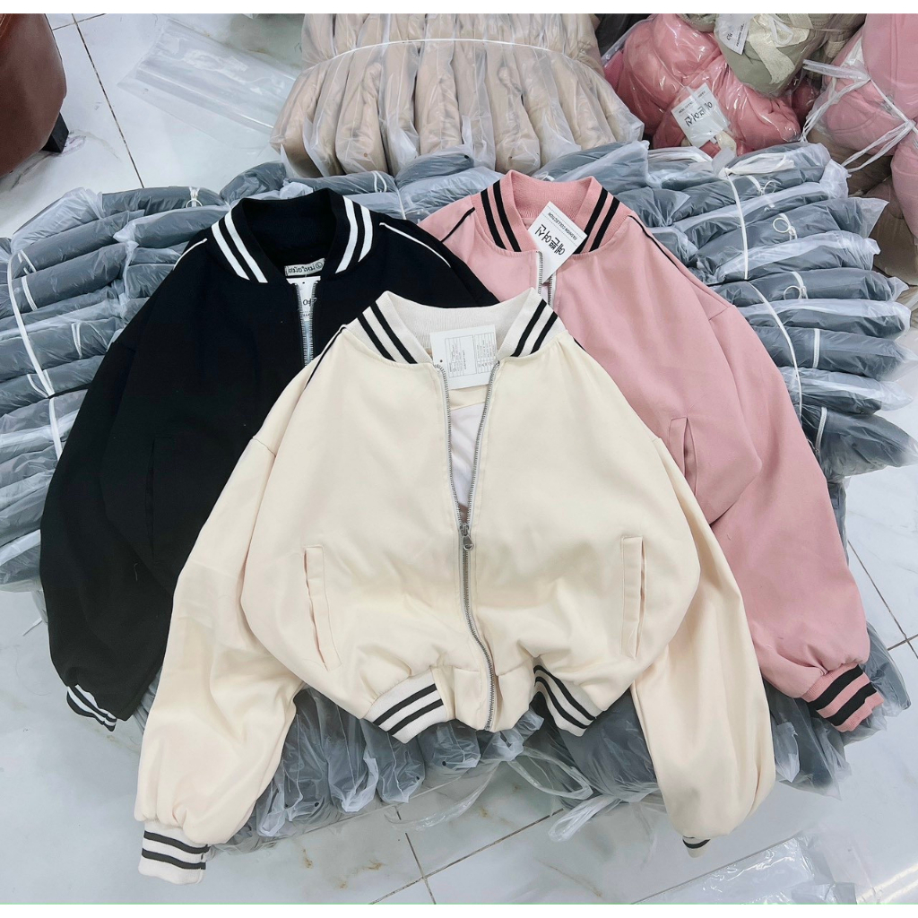 Áo khoác Lửng da lộn SEAC 2 lớp lót lo go thêu phối viền