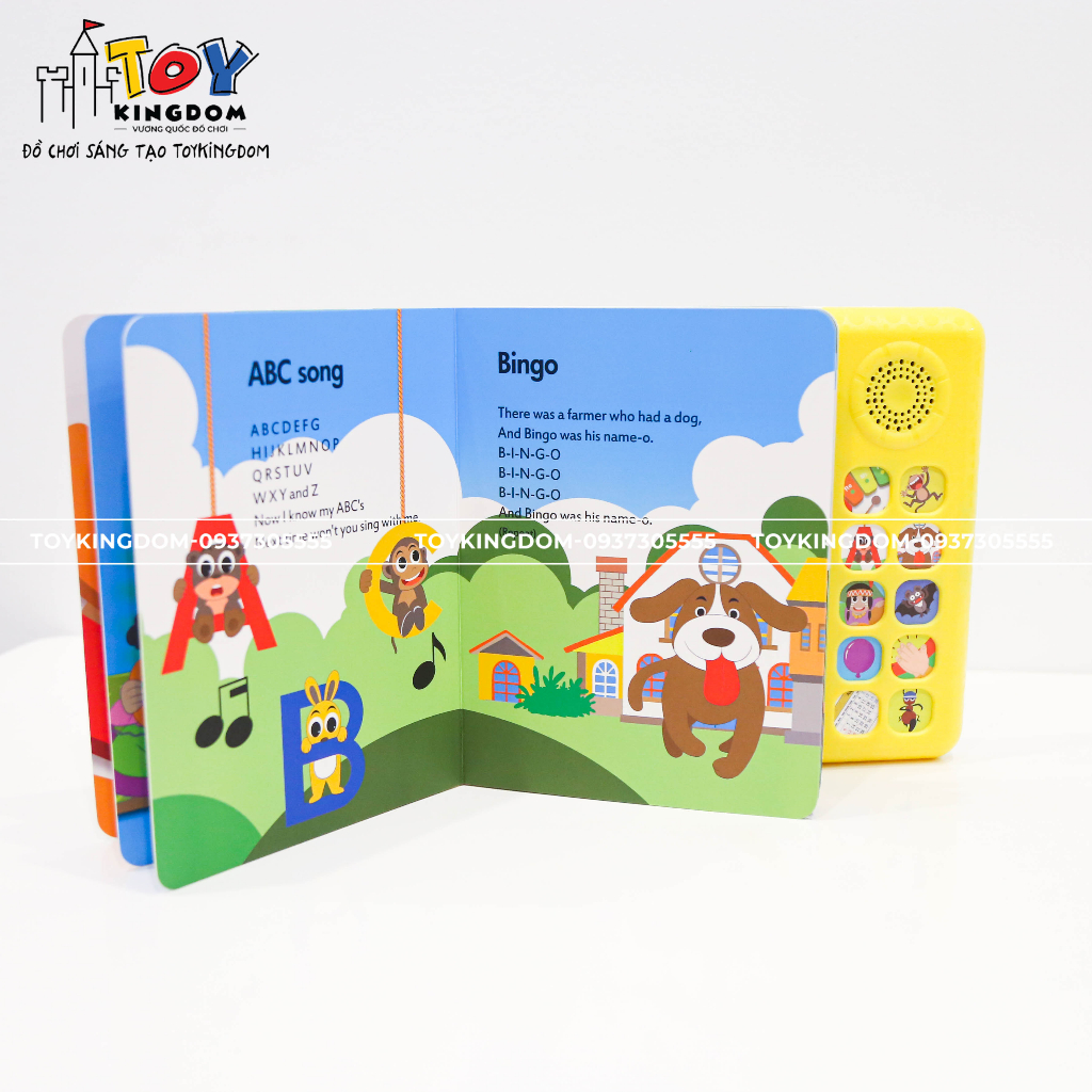 Đồ Chơi Sách Nhạc Tiếng Anh Ahihi - 10 Bài Hát Theo Từng Chủ Đề