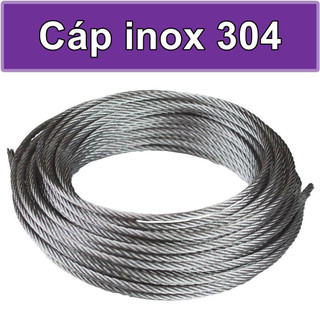 Dây Cáp lụa bằng inox 304 đường kính 3mm