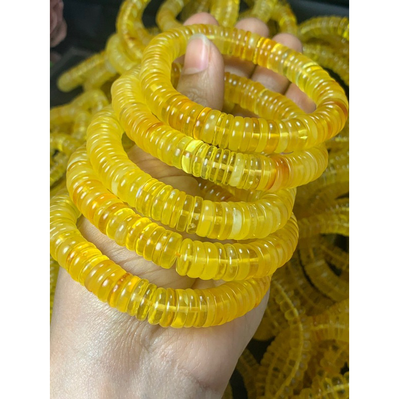 Vòng tay Hổ Phách Amber bánh xe