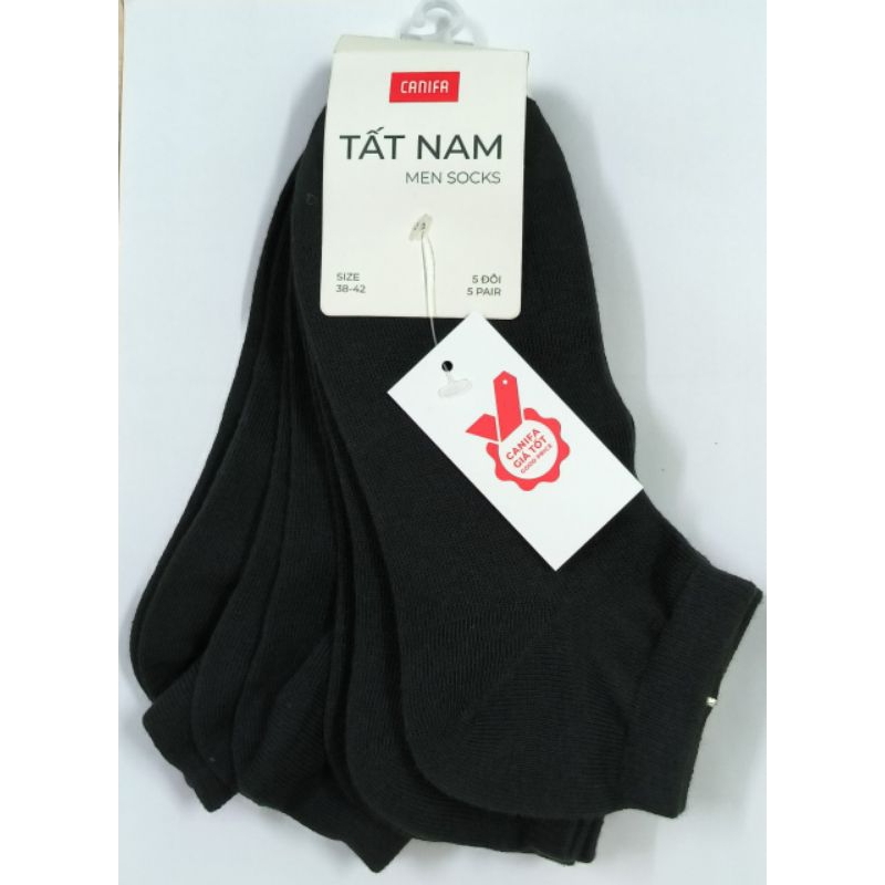 Pack 5 đôi tất cổ ngắn nam Canifa