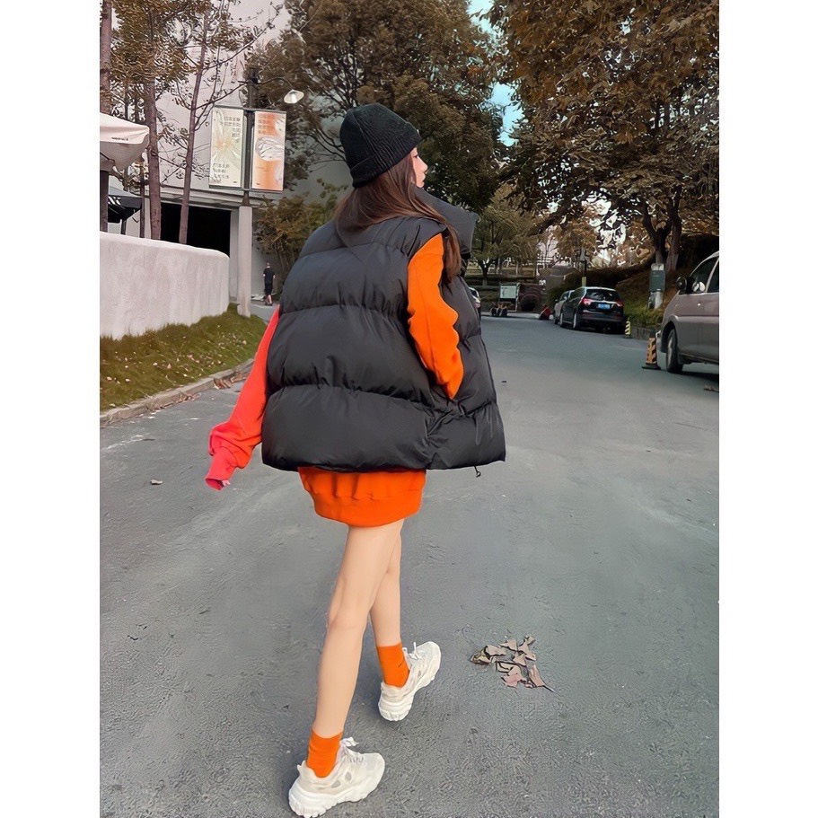 Áo phao gile nữ,  áo khoác phao ấm áp phong cách Hàn Quốc (ảnh VIDEO thật) | BigBuy360 - bigbuy360.vn
