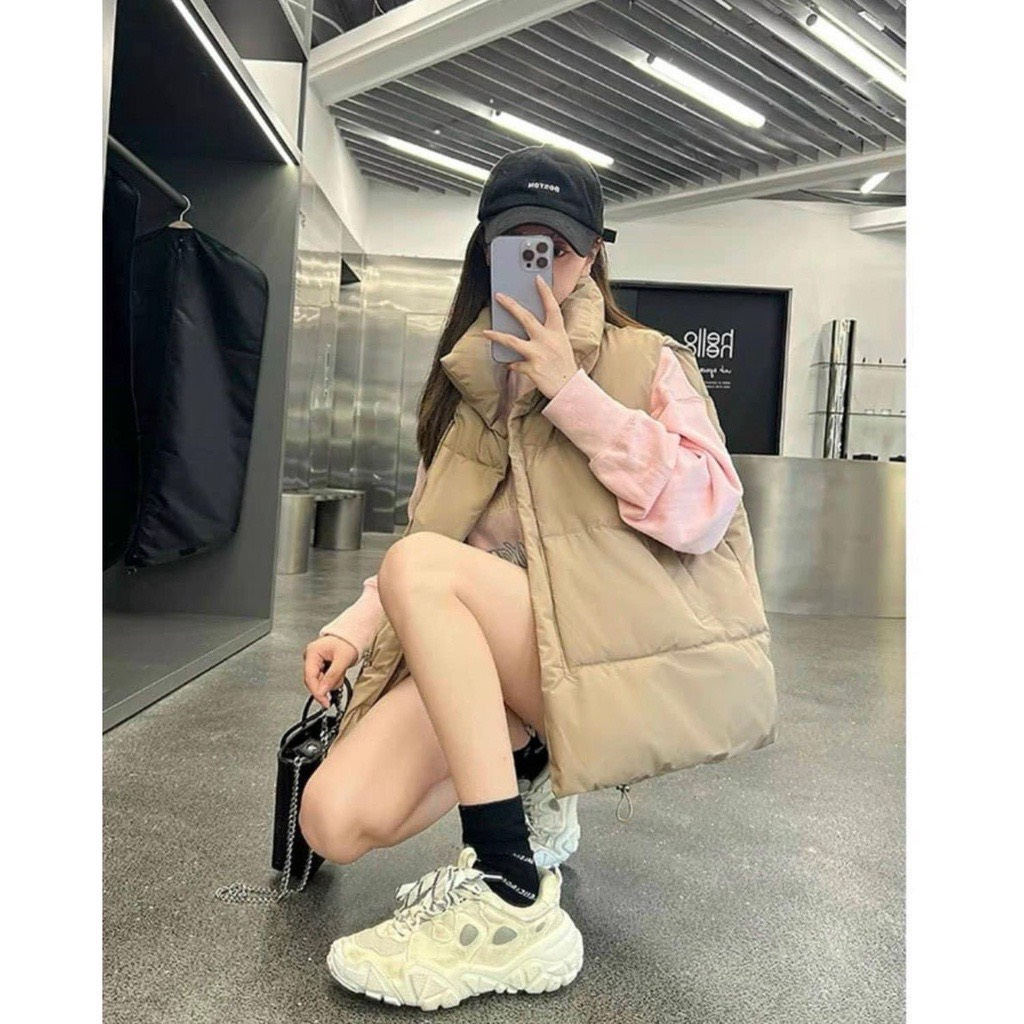Áo phao gile nữ,  áo khoác phao ấm áp phong cách Hàn Quốc (ảnh VIDEO thật) | BigBuy360 - bigbuy360.vn