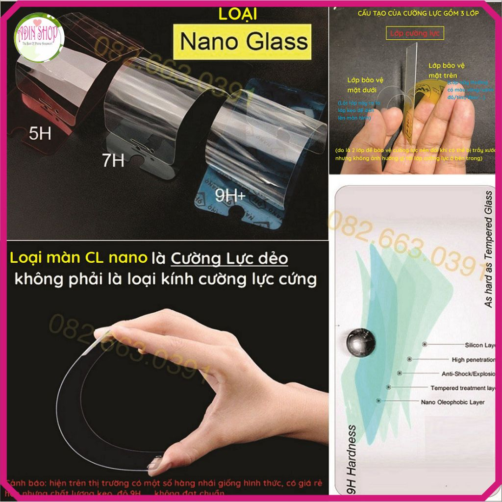 Dán màn hình CƯỜNG LỰC 9H MacBook Pro 13 inch/14 inch/16 inch/Air nano dẻo siêu mỏng, trong suốt