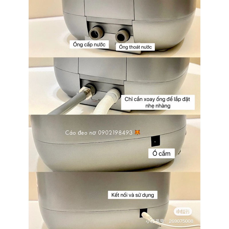 Máy Giặt Mini BOLALI Tự Động Khử Trùng Bằng Tia UV Dung Tích 6L Bảo Hành 12 Tháng - Cáo Đeo Nơ