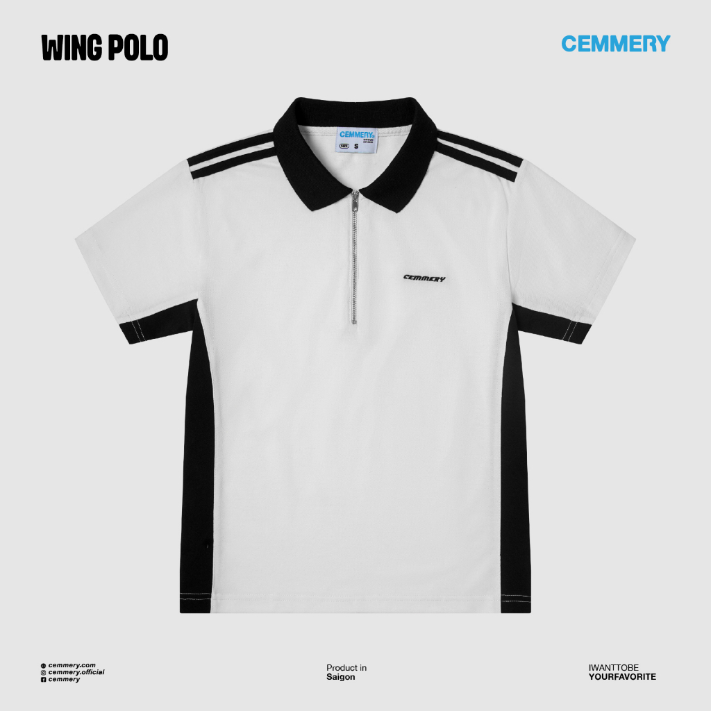 Áo Baby Polo Nữ LocalBrand Cemmery "WING BABY POLO" # 3 COLOR