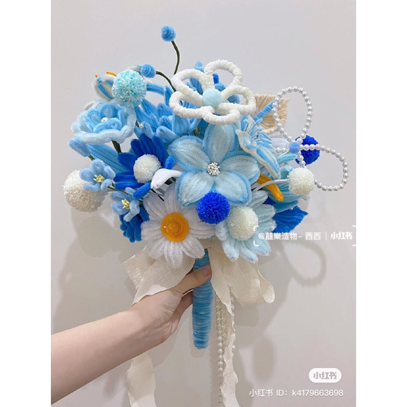 Hoa kẽm nhung handmade