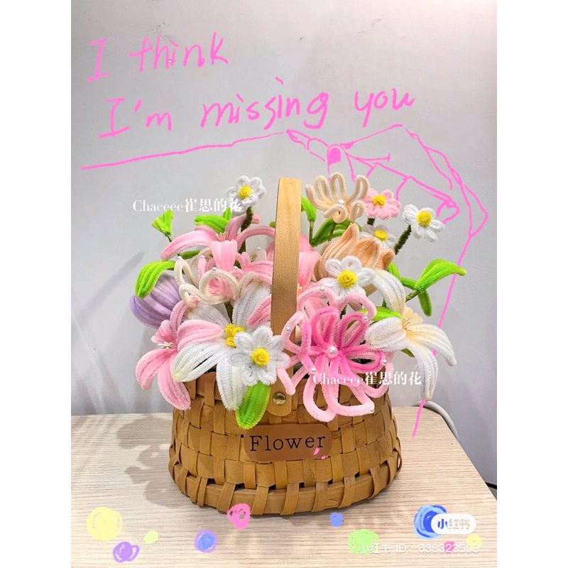 Hoa kẽm nhung handmade