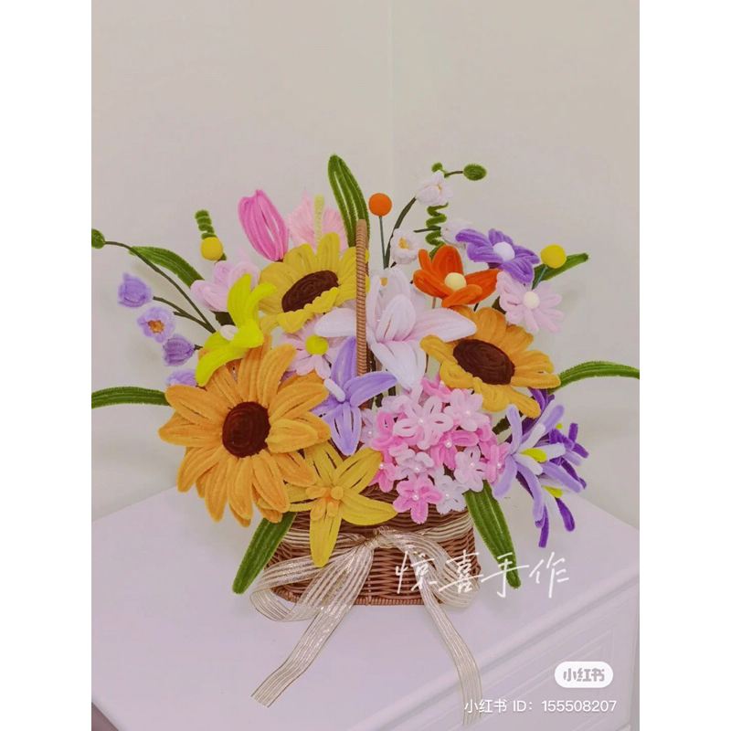 Hoa kẽm nhung handmade