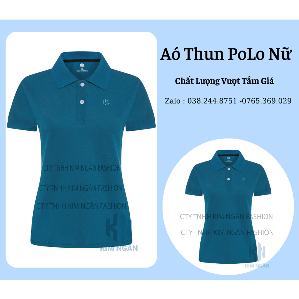 Áo Thun PoLo Nữ Chất Vải Cá Sấu Dày Đẹp