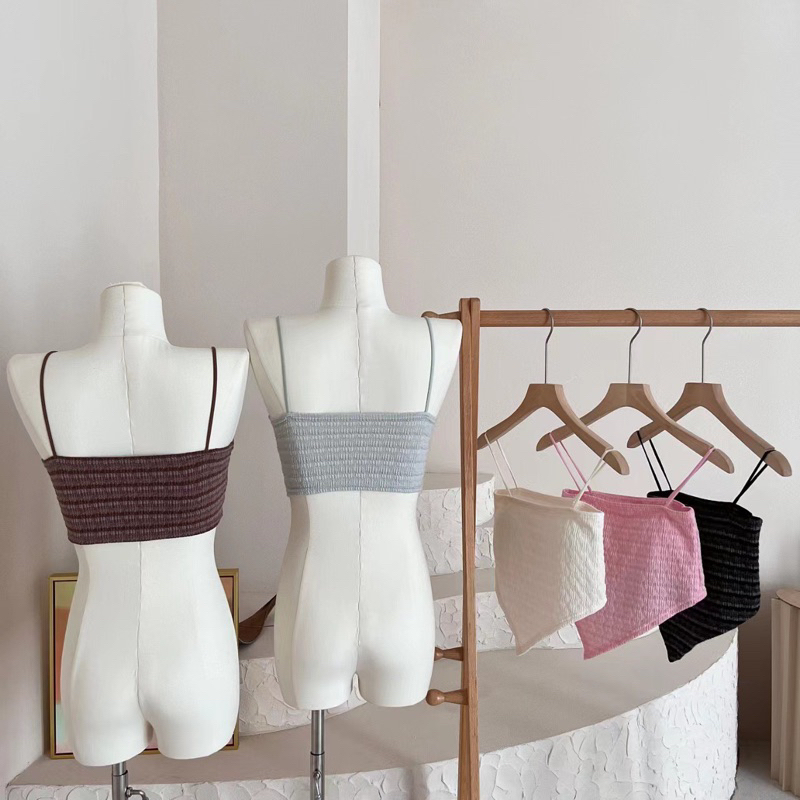 Áo yếm 2 dây ôm dáng phong cách thời trang Hàn Quốc cho nữ