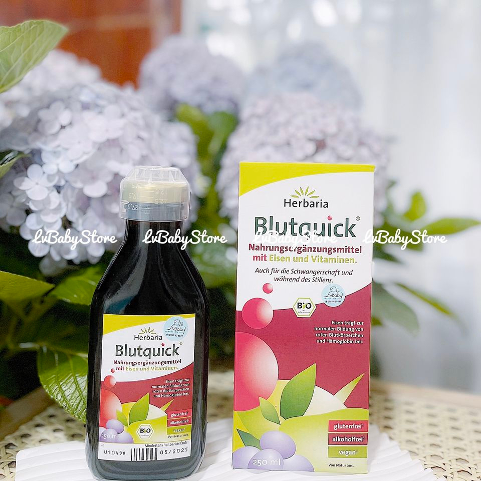 SẮT NƯỚC HỮU CƠ BLUTQUICK - trẻ từ 1 tuổi trở lên người lớn, mẹ bầu, cho con bú