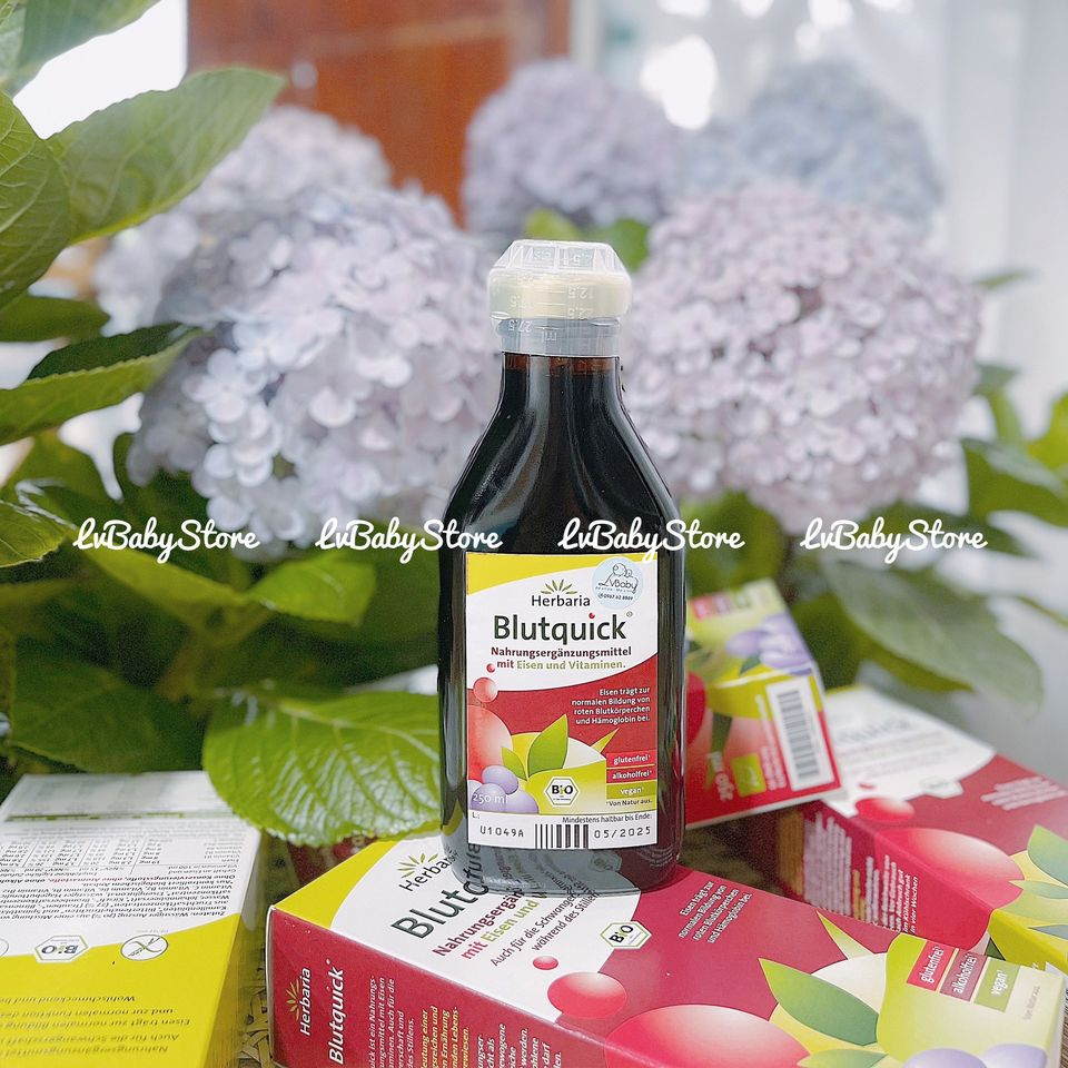 SẮT NƯỚC HỮU CƠ BLUTQUICK - trẻ từ 1 tuổi trở lên người lớn, mẹ bầu, cho con bú