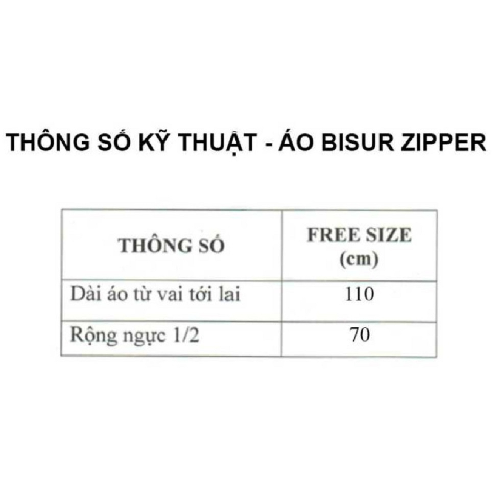 Áo Mưa Bisur Zipper Rando Chính Hãng