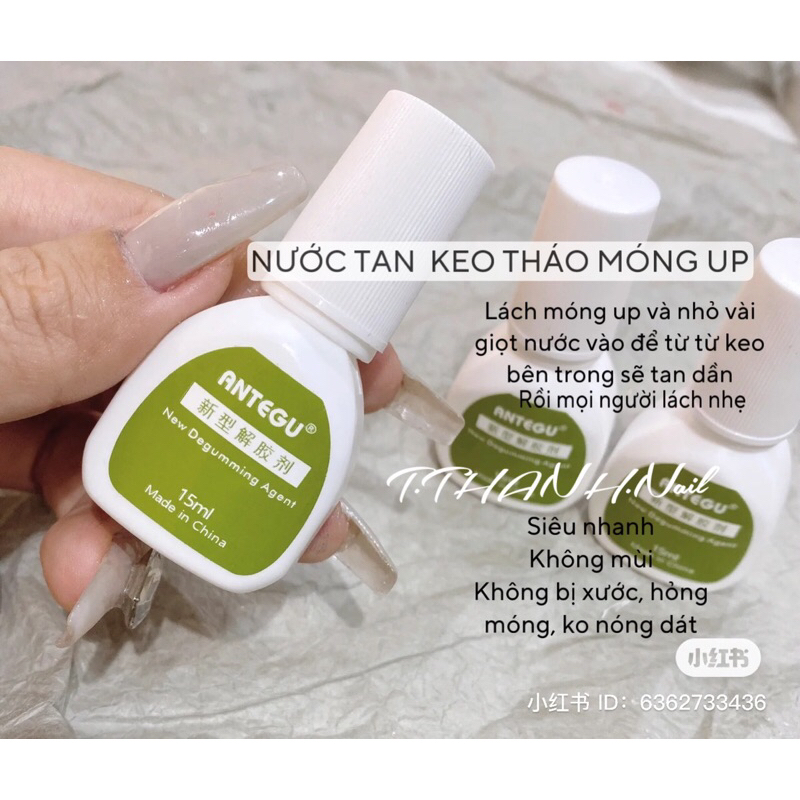 Nước tan keo tháo móng úp