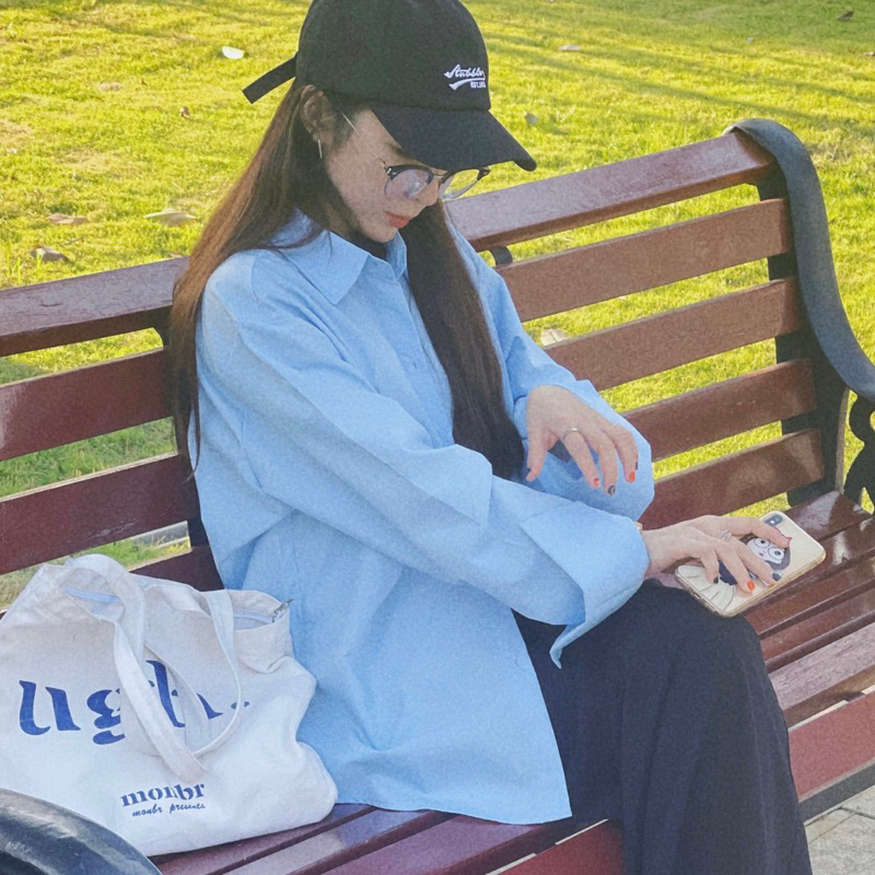 Áo SƠMI BASIC SHIRT tone màu pastel Hàn Quốc