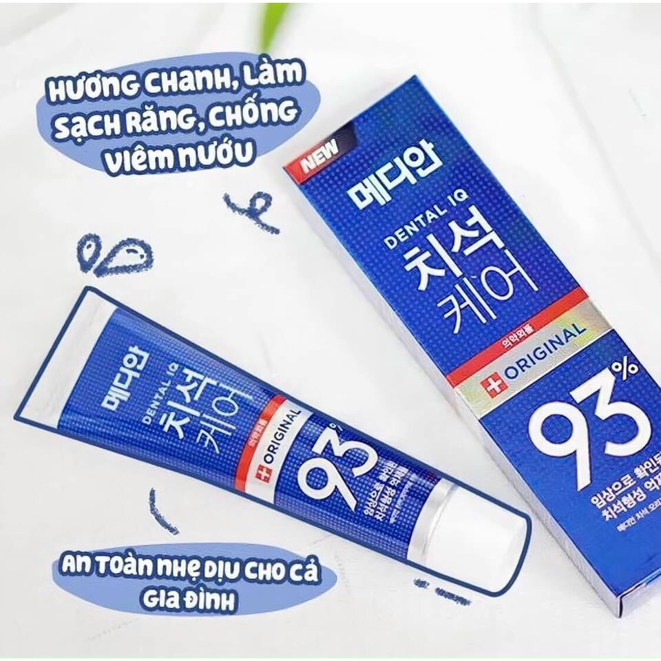 Kem Đánh Răng Median Trắng Răng, Loại Bỏ Mùi Hôi Dental IQ 93% 120g - HKT Shop