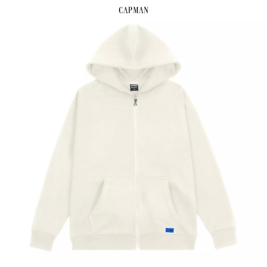 Áo khoác,áo hoodie zip kéo khóa from rộng CAPMAN đơn giản cho nam nữ