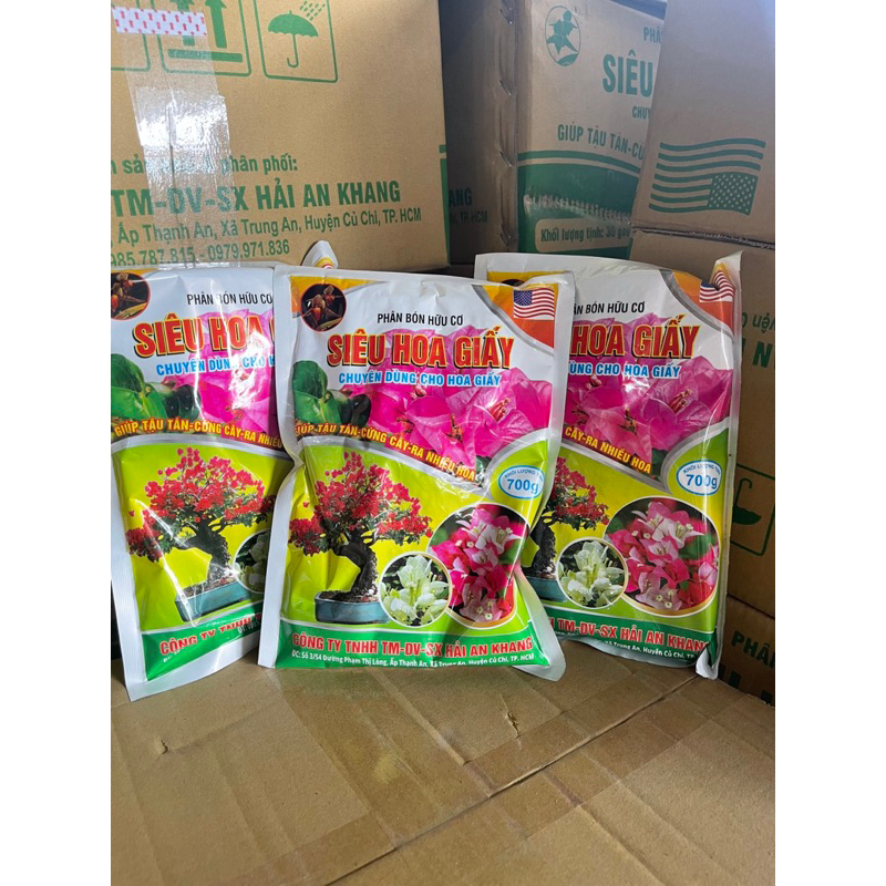 Phân bón hữu cơ Siêu Hoa Giấy - Kích thích ra hoa, giữ hoa lâu tàn