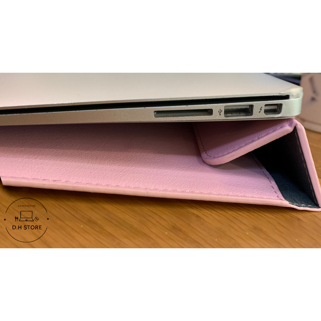Túi Bao Thư đựng Laptop Macbook Pro-Air 13 inch chất liệu Da PU Mềm màu hồng phấn đa công dụng | BigBuy360 - bigbuy360.vn