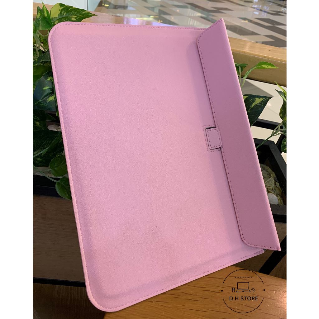 Túi Bao Thư đựng Laptop Macbook Pro-Air 13 inch chất liệu Da PU Mềm màu hồng phấn đa công dụng | BigBuy360 - bigbuy360.vn