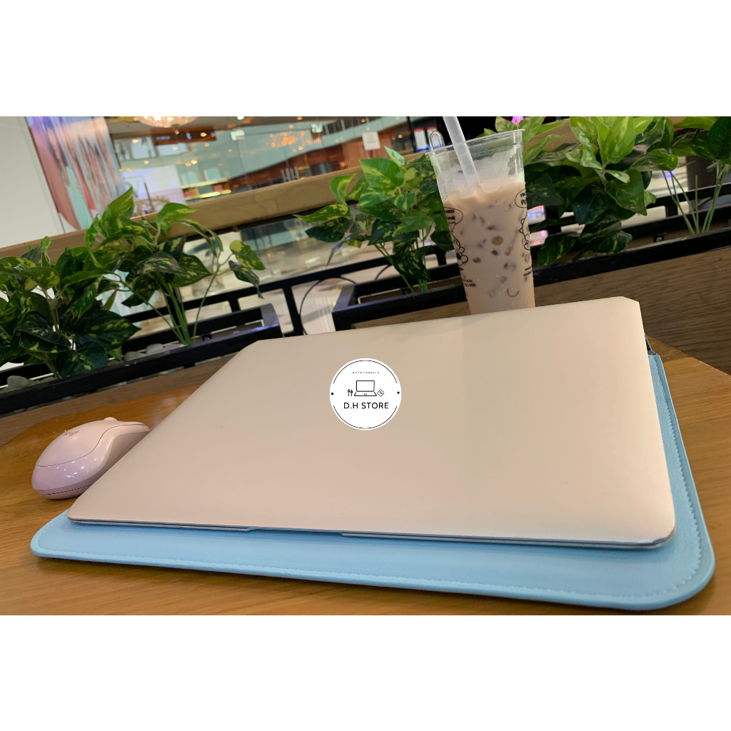 Túi Bao Thư đựng Laptop Macbook Pro-Air 13 inch chất liệu Da PU Mềm màu Xanh Pastel đa công dụng | BigBuy360 - bigbuy360.vn