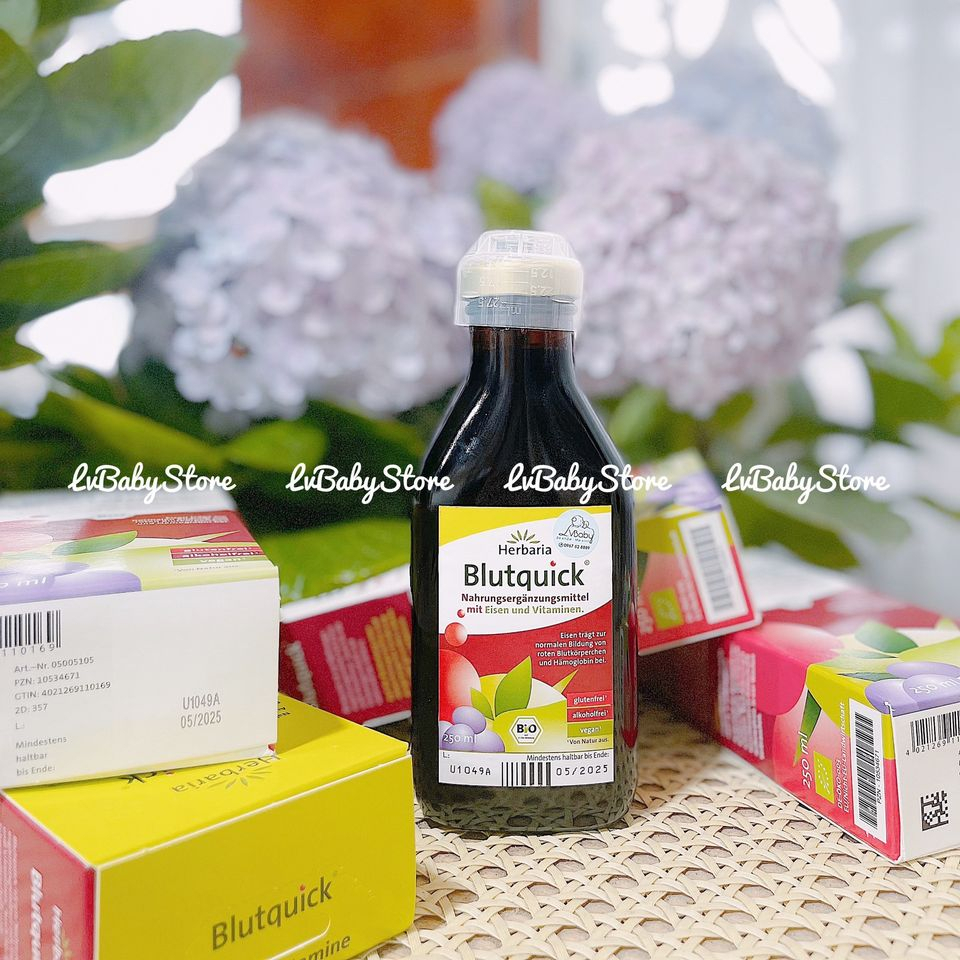 SẮT NƯỚC HỮU CƠ BLUTQUICK - trẻ từ 1 tuổi trở lên người lớn, mẹ bầu, cho con bú