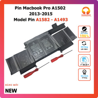 Pin zin pro a1582 a1493 thay thế cho laptop macbook pro 13" a1502 đời 2013 - 2015