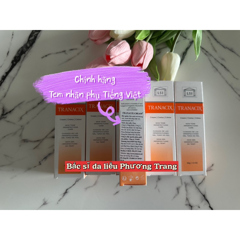 HÀNG CHÍNH HÃNG KEM DƯỠNG SÁNG DA TRANACIX CREAM GIÚP MỜ NÁM 30G - Bác Sĩ Phương Trang