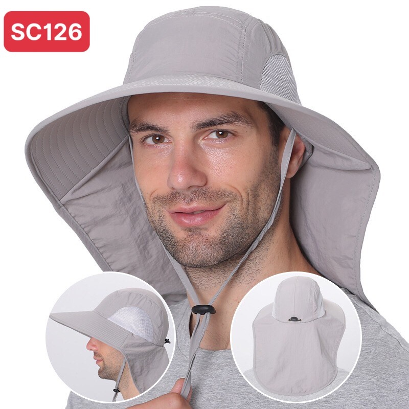 Nón vành tròn chống nắng tia UV thoáng khí phong cách mới cho nam và nữ SA126