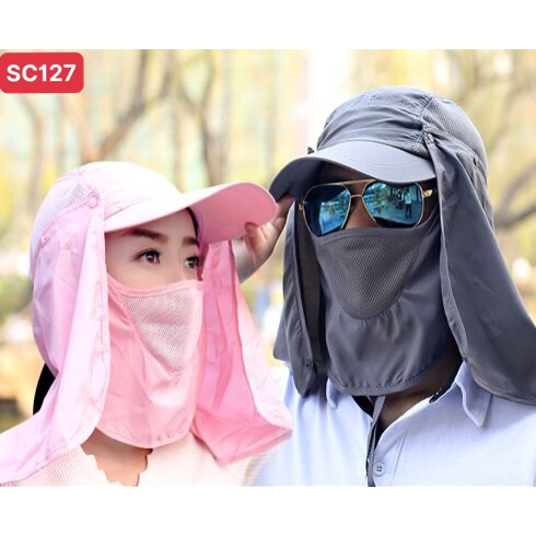 Mũ/Nón tích hợp khẩu trang chống nắng tiện dụng SA127