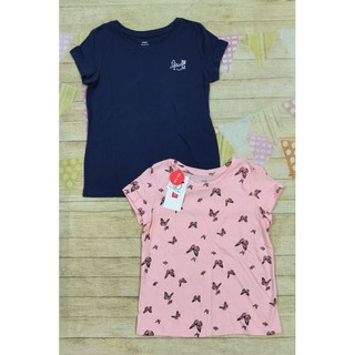 Set 2 áo phông cộc tay bé gái Canifa