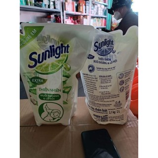  Nước rửa chén Sunlight thiên nhiên Muối khoáng - Lô hội 2kg1 