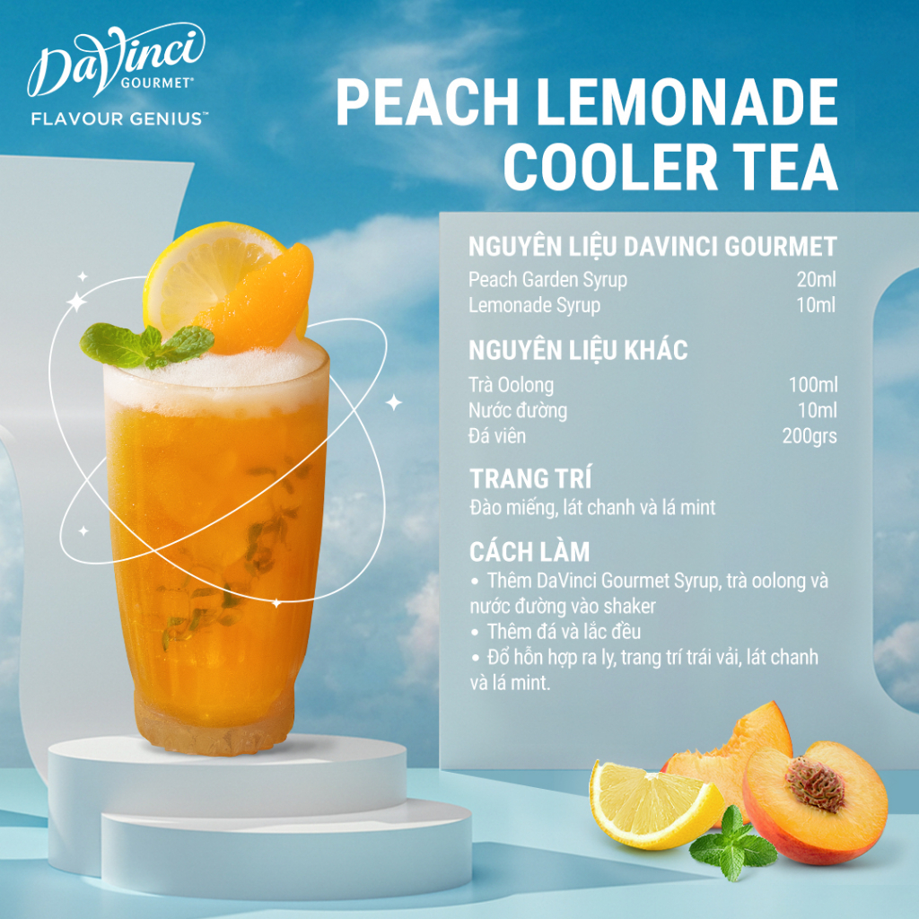 Siro Hương Đào / Peach Garden Syrup - DaVinci Gourmet