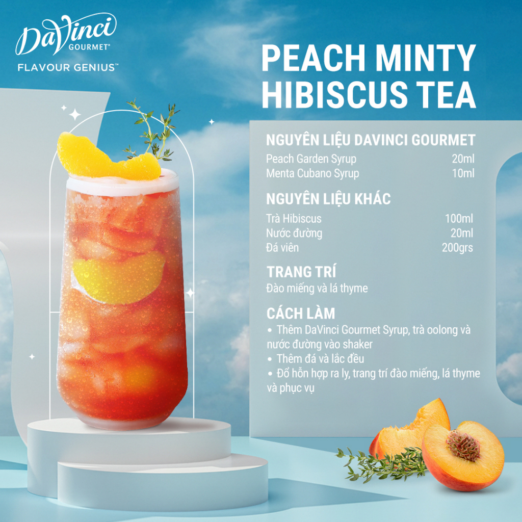 Siro Hương Đào / Peach Garden Syrup - DaVinci Gourmet