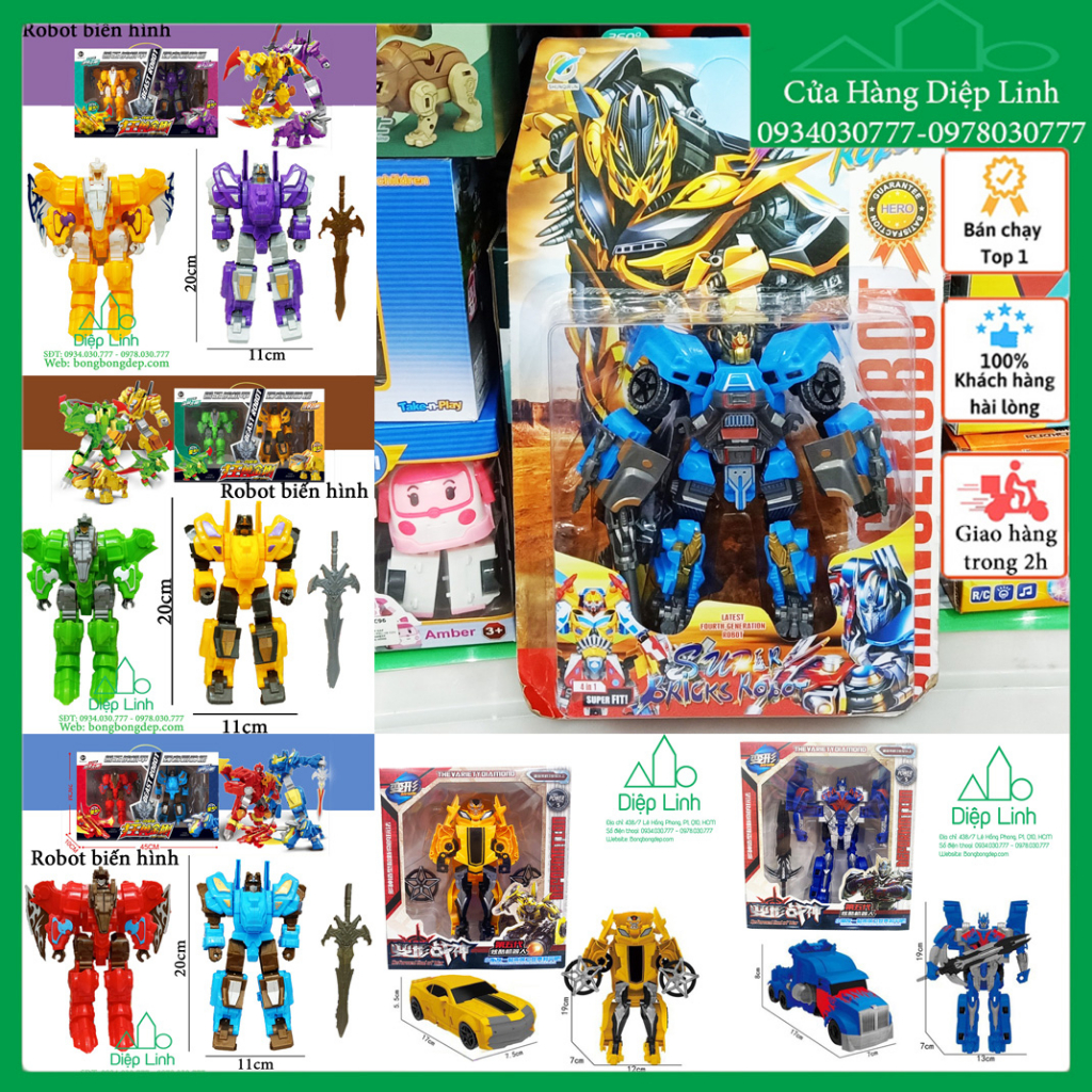 Đồ Chơi Robot Biến Hình 5 Trong 1 Độc Đáo Sáng Tạo