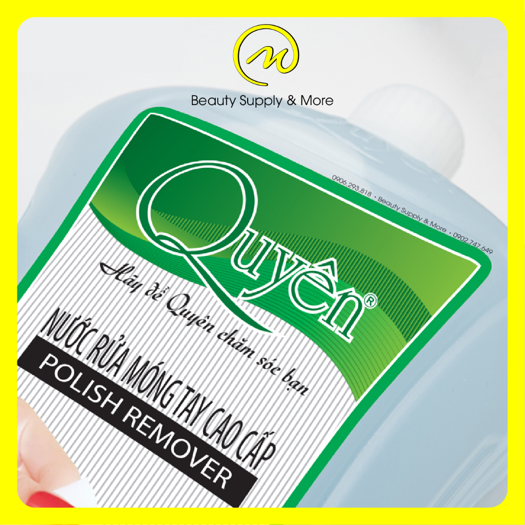 Nước rửa móng tay cao cấp Quyền cao cấp màu xanh có hương