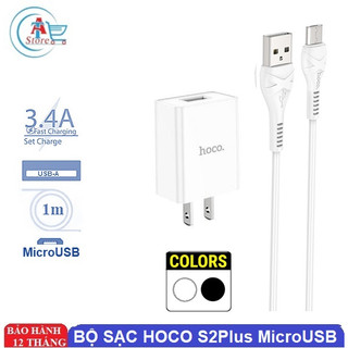 Bộ sạc nhanh hoco s2plus microusb 3.4a chính hãng - bộ sạc nhanh android