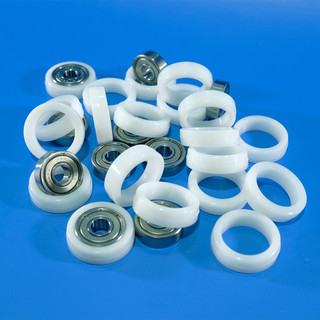 2 chiếc sơ mi nhựa PTFE teflon vòng đệm phụ kiện chuyển quạt chạy bạc sang dùng bi 608 loại chuẩn siêu êm