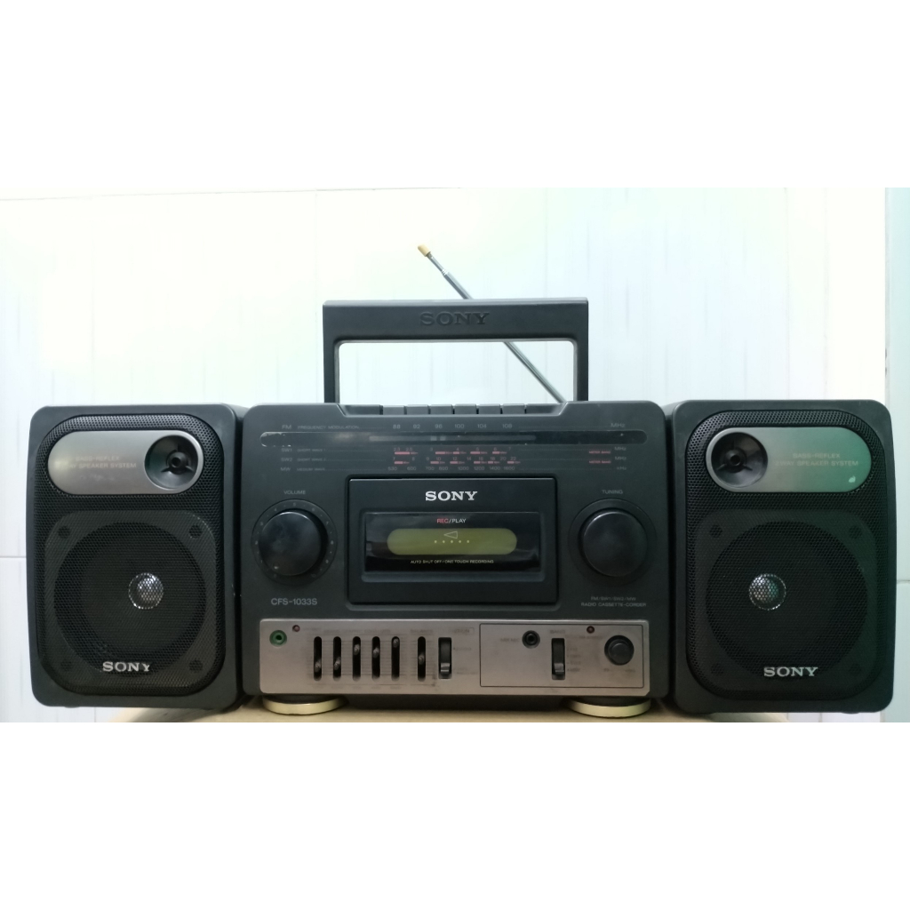 Radio cassette Sony CFS-1033S đồ cũ nghe hay ok 100%
